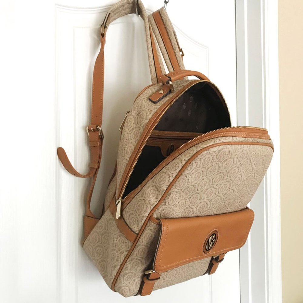 Luxury Style Leather Bookbag from Korea